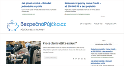 Desktop Screenshot of bezpecnapujcka.cz